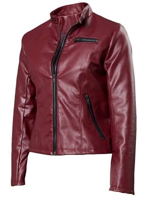 Resident Evil 2 Claire Redfield Red Leather Jacket