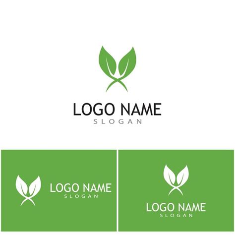 Blatt Symbol Vektor Illustration Design Logo Vorlage Premium Vektor