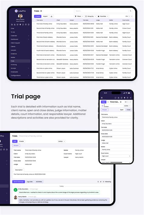 crm system design   law firm legaltech platform behance