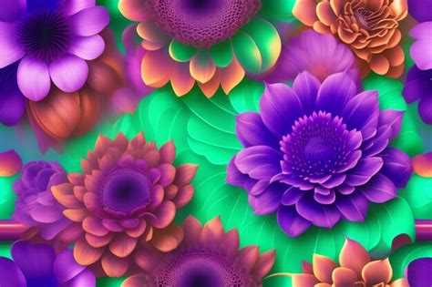 67,000+ Gradient Flower Pattern Pictures