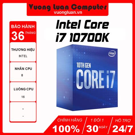 Cpu Intel Core I7 10700k Vương Luân Computer