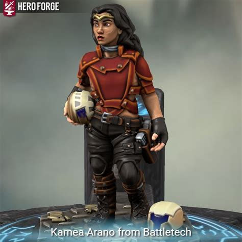 Kamea Arano From Battletech Made With Hero Forge Hero Superhero