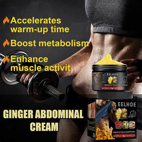 EELHOE Ginger Body Shaping Abdominal Cream For Men And Women Fitness