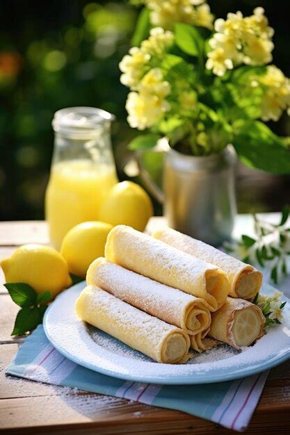 Premium AI Image | Classic crepe lemon and sugar