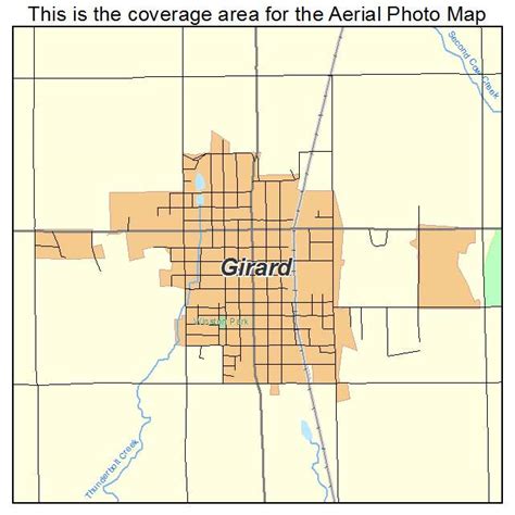 Aerial Photography Map of Girard, KS Kansas