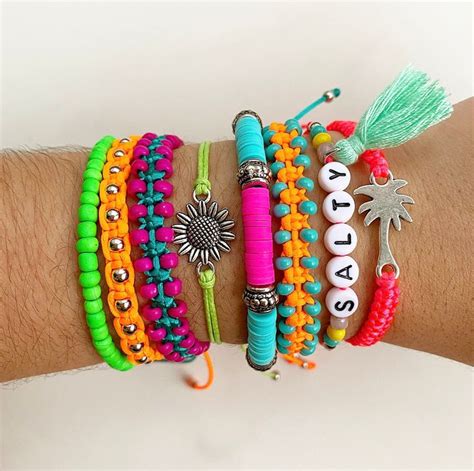 Mix Havai Nana Acess Rios Pulseiras Artesanais Pulseiras Fofas