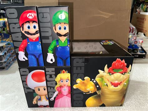 The Super Mario Bros Movie Figure Set Mario Luigi Toad Peach Bowser