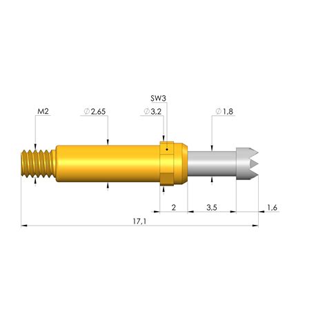 Spring Loaded Test Probe Gks R Mc Item Ingun