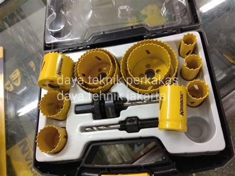 Jual Hole Saw Besi Set Krisbow Pc Hole Saw Bi Metal Krisbow Set