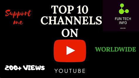 Top 10 Most Subscribed YouTube Channels - YouTube