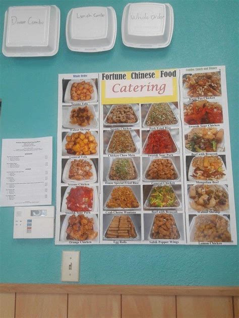 Menu at Fortune Chinese Food Take-Out restaurant, Sacramento, 12th Ave