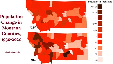 Montana's Changing Population Geography - GeoCurrents