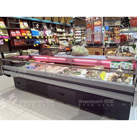 Frozen Food Meat Deli Open Display Refrigerator For Supermarket