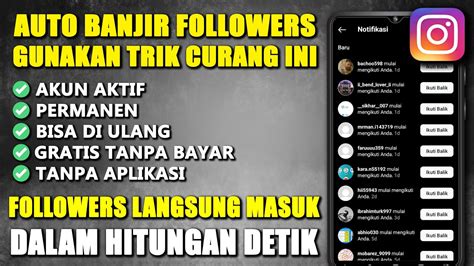 Followers Instagram Gratis Permanen Cara Menambah Followers Instagram