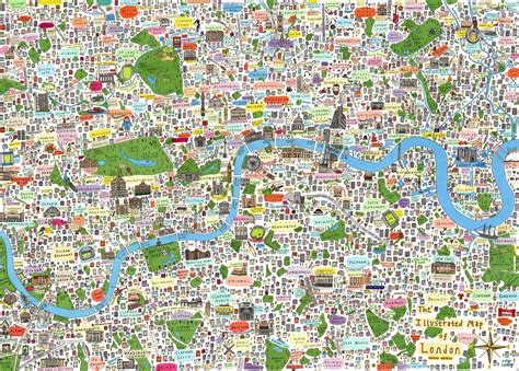New Map of London with Landmarks