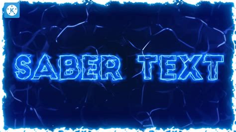 How To Make Saber Text Effect In Kinemaster Kinemaster Editing