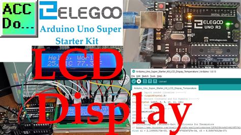 Elegoo Arduino Uno Super Starter Kit Lcd Display Youtube