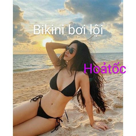 Bikini mảnh bơi lội Đồ đi biển Basics cao cấp nhiều màu đen trắng đỏ xanh tím Shopee Việt Nam