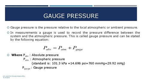 Pressure Measurement Pressure Pressure P Expresses The Magnitude