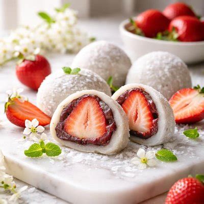 ichigo daifuku strawberry mochi recipe