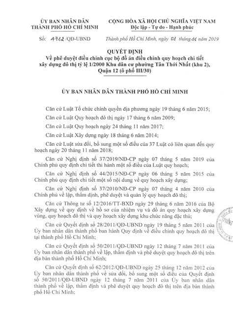 Quyết định Về Phê Duyệt điều Chỉnh Cục Bộ đồ án điều Chỉnh Quy Hoạch Chi Tiết Xây Dựng đô Thị