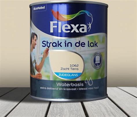 Flexa Strak In De Lak Watergedragen Zijdeglans Zacht Terra 750 ML Bol