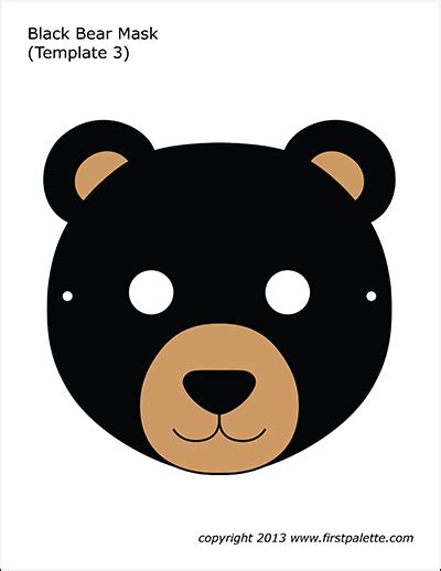 Printable Roblox Bear Mask