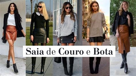Look Com Saia De Couro E Bota - Look com Saia de Couro e Bota: As Melhores Maneiras de Vestir!