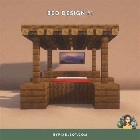 Cool Bed Designs Minecraft