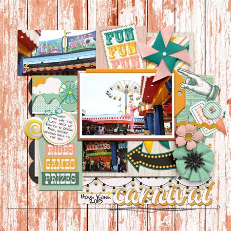 Digital Scrapbook Papers Carnival Kristin Aagard