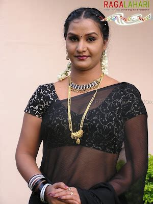 Film Actress Photos Apoorva Hot Navel And Boobs Show In Black Saree