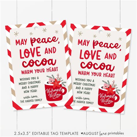 Hot Cocoa Gift Tags Free Printable Artofit