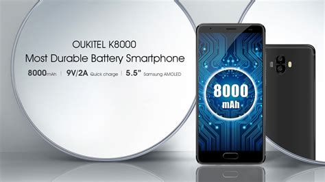 OUKITEL K8000 avrà una batteria da 8000 mAh e display AMOLED Samsung