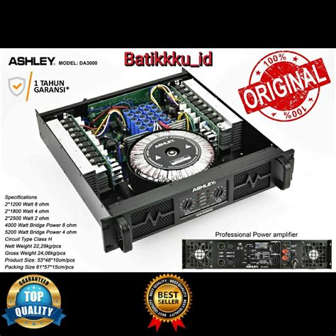 Jual Power Ashley Da Da Original Class H Amplifier Ch