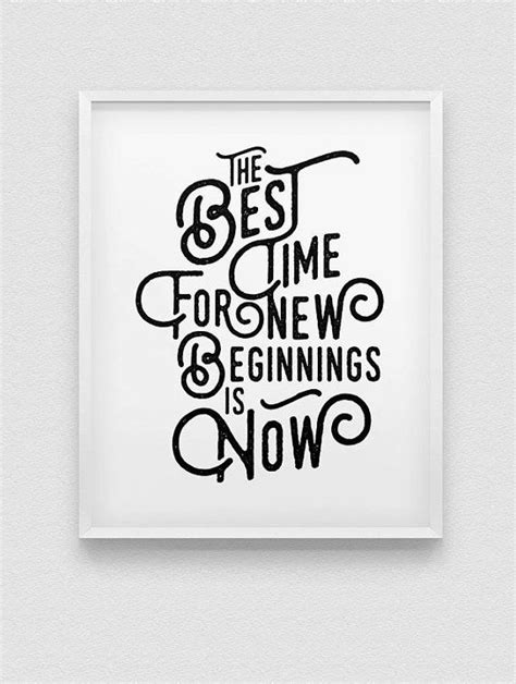 New Beginnings Print Motivational Print Inspirational Etsy In