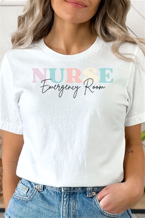 Er Emergency Room Nurse Shirt Nursing Shirts Nursing Rn Shirts Shirts