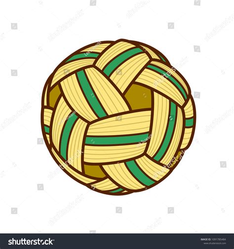 Vector Illustration Sepak Takraw Ball Stock Vector Royalty Free