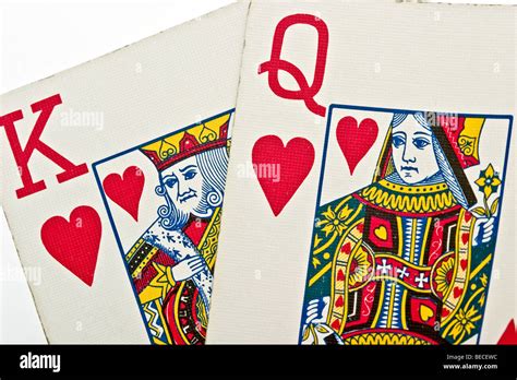 Playing Cards King And Queen Of Hearts