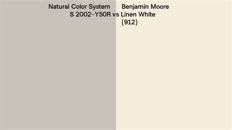 Natural Color System S 2002 Y50r Vs Benjamin Moore Linen White 912