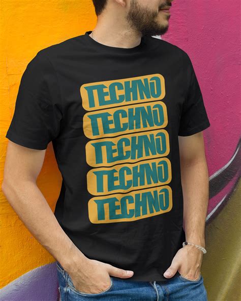 Techno Music Techno Shirt Bedrucktes Shirt T Shirt Shop Creativ