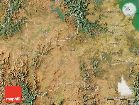 Satellite Map of Ipswich