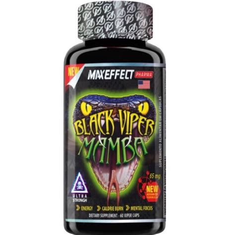 Novo Black Viper Mamba 60 Caps MP PHARMA 2022 Importado USA C NF