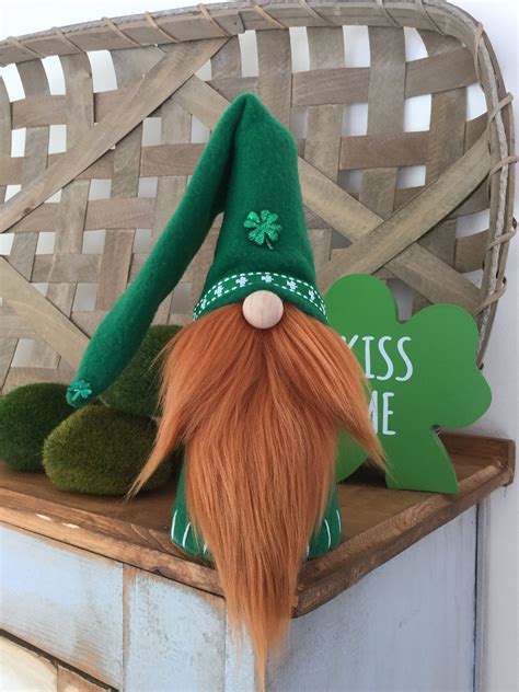 St Patricks Day Gnome Irish Gnome Lucky Gnome Gnome By