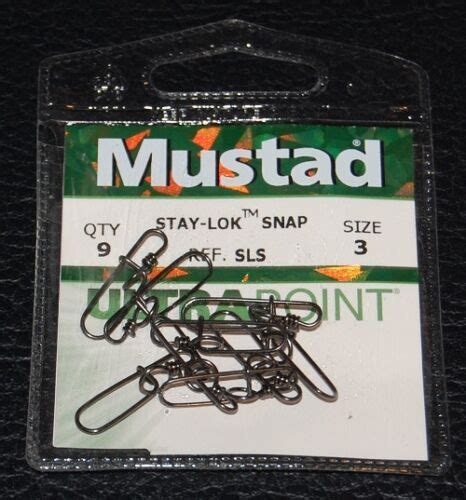 Pack Mustad Ultra Point Stay Lock Snaps Sls Safety Snap Size Ebay