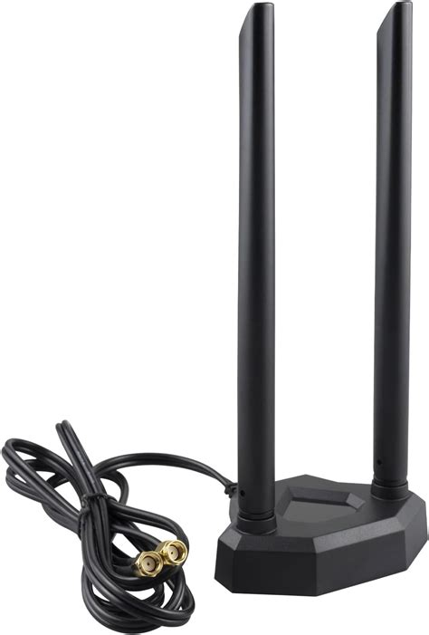 Boobrie Antenne Wifi 2 4ghz 5 8ghz Omnidirectionnelle Base Magnétique Puissante Avec Câble D