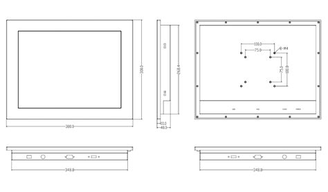 Geshem Personnalisé Moniteur Industriel 15 Pouces Fournisseur Entreprise