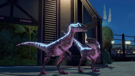 Blue Lux Bioluminescent Skin 2 Jurassic World Evolution 2 Mods Youtube