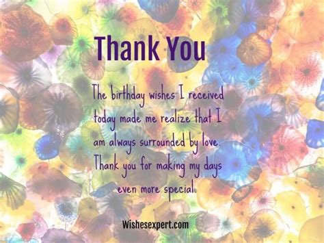 40 Best Thank You Messages For Birthday Wishes