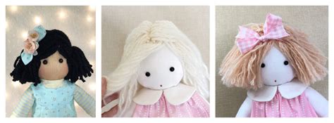 Yarn Hairdos For Cloth Dolls Five Techniques To Try Elaine Heigl