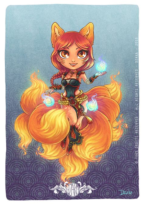 Ahri Firefox Fanart League Of Legends By O0dzaka0o On Deviantart